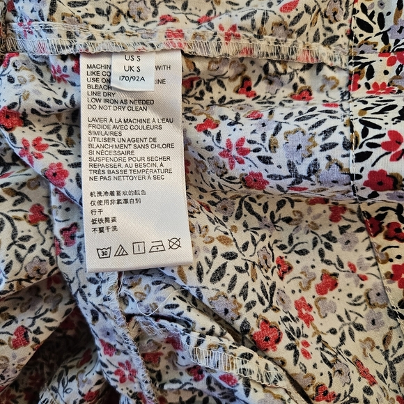 Free People Heartlands Maxi Dress in Ivory Combo Size Small - Picture 9 of 11